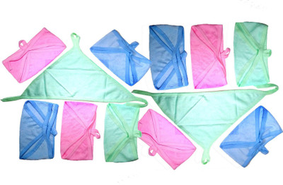 

ATXP New Born Washable Reusable Cotton Diaper/Langot - L(12 Pieces)