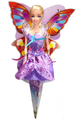 

TALKING GANESHA Beautiful Fashion Fairy Doll -can also be used as a Decoration for birthdays - Purple(Purple)
