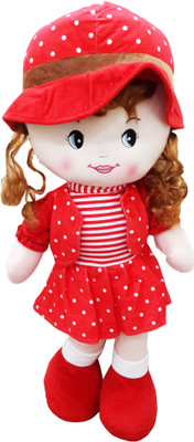 

ShopMeFast Bright Red Doll Soft Toy - 64 Cms. Long(Red)