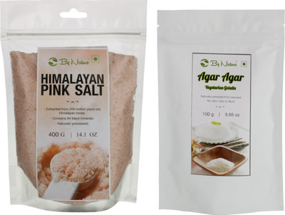 

By Nature Chef's Exotic combo - Himalayan Pink Salt & Agar Agar Gelatin Powder Combo(By Nature Himalayan Pink Salt - 1 unit | By Nature Agar Agar Gelatin Powder - 1 unit)