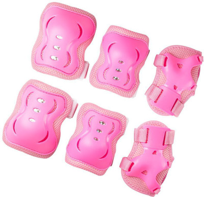 Xerobic Kid's Inline Skating Roller Blading Wrist Elbow and Knee Pads Blades Protective Guard for Children Suitable for Cycling Skating Skateboard Guard(M, Pink) available at flipkart for Rs.325