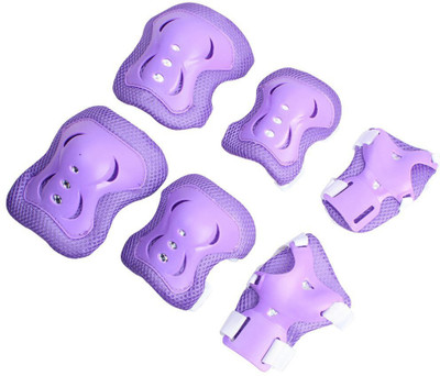 Xerobic Kid's Inline Skating Roller Blading Wrist Elbow and Knee Pads Blades Protective Guard for Children Suitable for Cycling Skating Skateboard Football Cricket Guard(M, Purple) available at flipkart for Rs.249