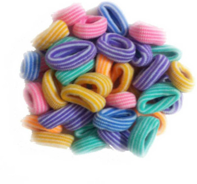 

Shop & Shoppee Pack of Fancy soft & colorful hair bands (100 pcs) Hair Band, Rubber Band(Multicolor)
