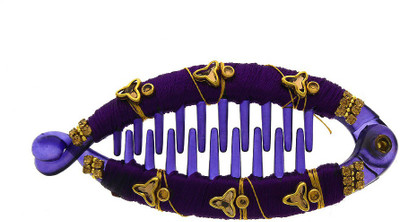 

Anuradha Art Jewellery Banana Clip Banana Clip(Purple)