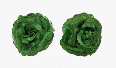 Majik Hair Flower Accessories For Weddings(Green) Hair Clip(Green) Flipkart