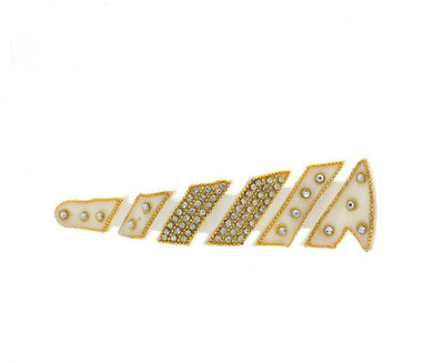 

Anuradha Art Jewellery Banana Clip Hair Pin(White)
