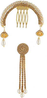 

Anuradha Art Jewellery Hair Brooch Hair Pin(Brown)