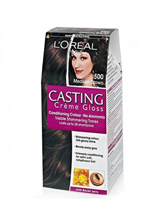 

L'Oreal L'Oreal Paris Casting Crème Gloss, Medium Brown 500 Hair Color(medium brown 500)