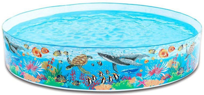 

Kiditos 8Ft X 18In Ocean Reef Snapset Inflatable Pool(Multicolor)