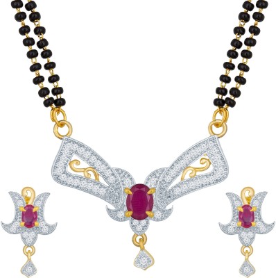 LUXOR Alloy Black, Gold, Pink, Silver Jewellery Set(Pack of 1)
