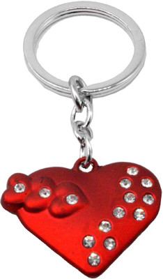 

Faynci Designer Artificial diamond Blood Heart Love Key Chain unbelivable gift for Valentine Day Key Chain