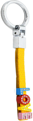 Faynci Cute Superior Love Yellow Leather key chain for Valentine Day Gift for Spouse/Partner Key Chain