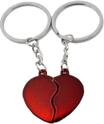 faynci Ultimate Couple gift for Valentine Day Red Heart Key Chain Key Chain