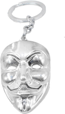 

Faynci V for Vendetta mask word smiley face Key Chain Metal Key Chain