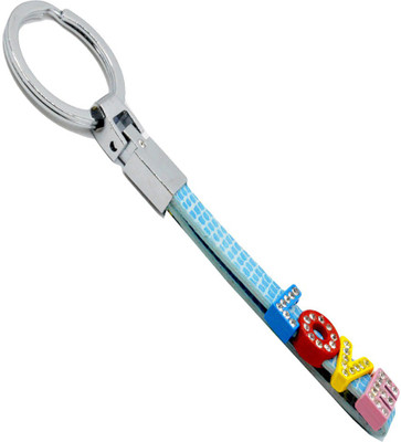 

Faynci Cute Superior Love Sky Blue Leather key chain for Valentine Day Gift for Spouse/Partner Key Chain