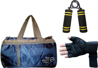 

DreamPalace India Gym Bag & Gym Gloves & Hand Gripper Combo Gym & Fitness Kit