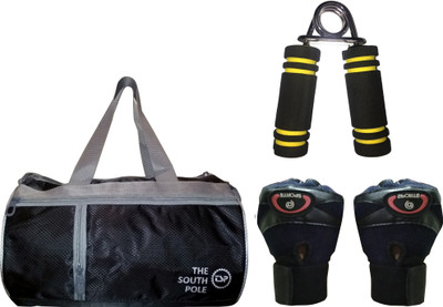 

DreamPalace India Gym Bag & Gym Gloves & Hand Gripper Combo Gym & Fitness Kit