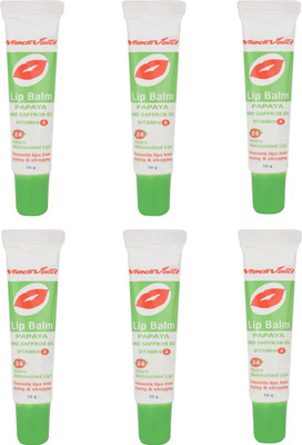 

MEDIVAID FORMULATION Papaya With Saffron oil Lip Balm Pack Of 6(10 g)