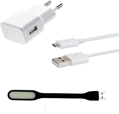 DAKRON Wall Charger Accessory Combo for Samsung Galaxy On Max(White)