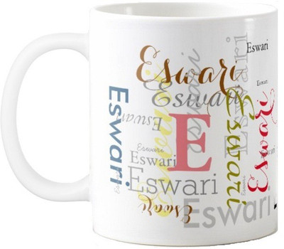 

Exoctic Silver Eswari Ceramic Mug(330 ml), Multicolor