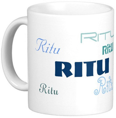 

Exoctic Silver RITU Ceramic Mug(330 ml), Blue