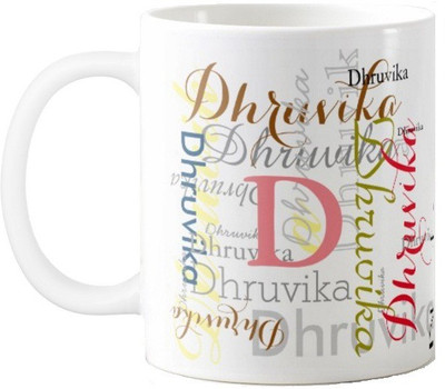 

Exoctic Silver Dhruvika Ceramic Mug(330 ml), Multicolor