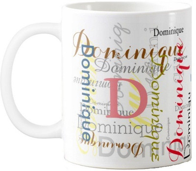 

Exoctic Silver Dominique Ceramic Mug(330 ml), Multicolor