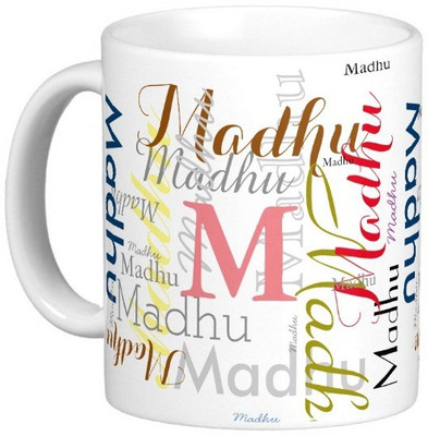 

Exoctic Silver MADHU X06 Ceramic Mug(330 ml), Multicolor