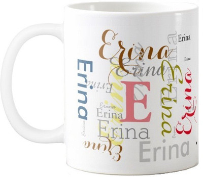 

Exoctic Silver Erina Ceramic Mug(330 ml), Multicolor