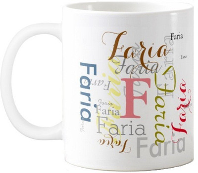Exoctic Silver Faria Ceramic Mug(330 ml), Multicolor