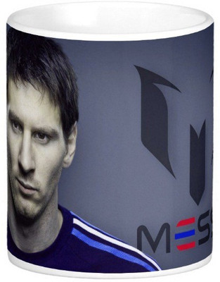 

Exoctic Silver Leo Messi Series 003 Ceramic Mug(300 ml), Multicolor