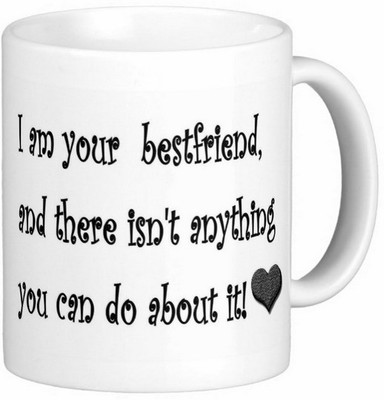 

Exoctic Silver Friend Friendship Dosti Yaari Series 030 Ceramic Mug(300 ml), Multicolor