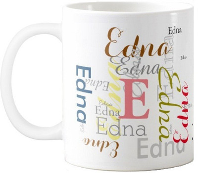 

Exoctic Silver Edna Ceramic Mug(330 ml), Multicolor