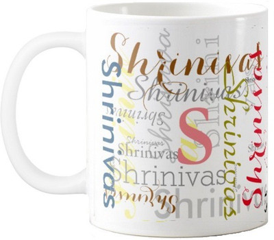 

Exoctic Silver Shrinivas Ceramic Mug(330 ml), Multicolor