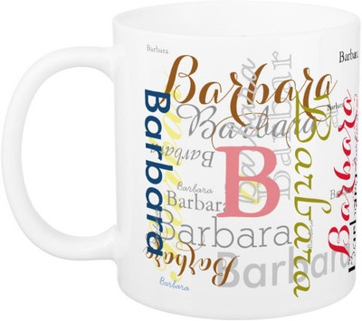 

Exoctic Silver Barbara Ceramic Mug(330 ml), Multicolor