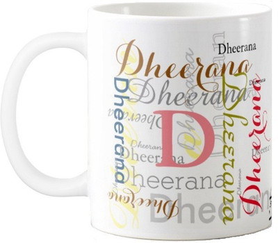 

Exoctic Silver Dheerana Ceramic Mug(330 ml), Multicolor