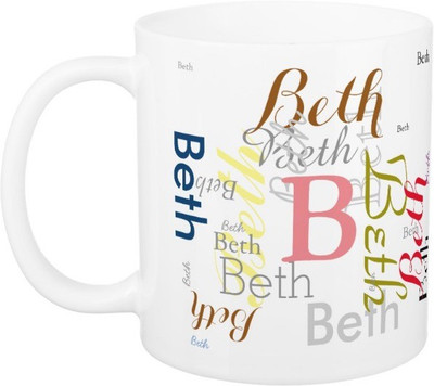 

Exoctic Silver Beth Ceramic Mug(330 ml), Multicolor