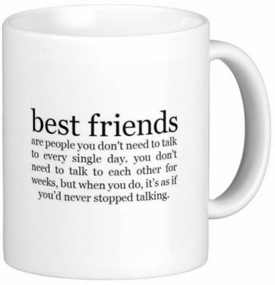 GNS Friend Friendship Dosti Yaari Series 020 Ceramic Coffee Mug(325 ml)