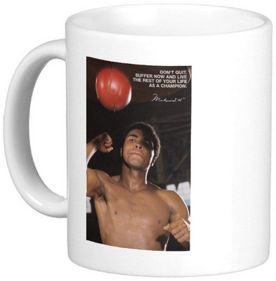 

Exoctic Silver Mohamad Ali Quotes 33 Ceramic Mug(300 ml), Multicolor