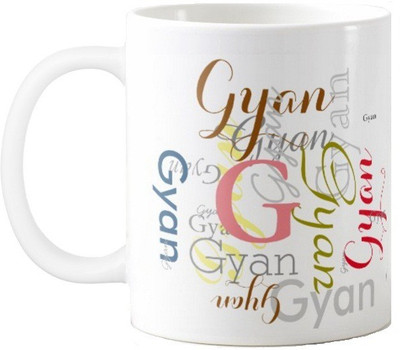 

Exoctic Silver Gyan Ceramic Mug(330 ml), Multicolor