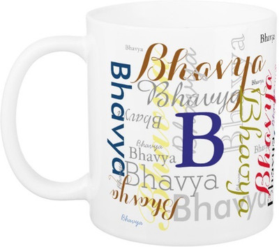 

Exoctic Silver Bhavya Ceramic Mug(330 ml), Multicolor