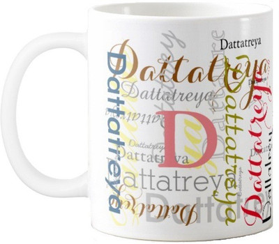 

Exoctic Silver Dattatreya Ceramic Mug(330 ml), Multicolor