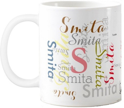 

Exoctic Silver Smita Ceramic Mug(330 ml), Multicolor