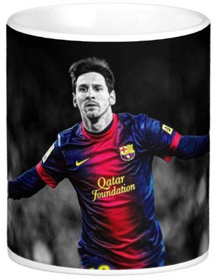 

Exoctic Silver Leo Messi Series 001 Ceramic Mug(300 ml), Multicolor