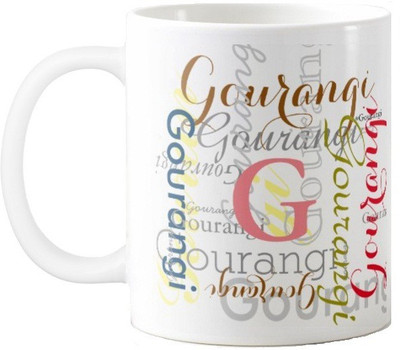 

Exoctic Silver GOURANGI Ceramic Mug(330 ml), Multicolor