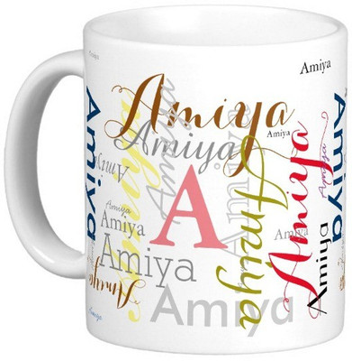 

Exoctic Silver AMIYA Ceramic Mug(330 ml), Multicolor