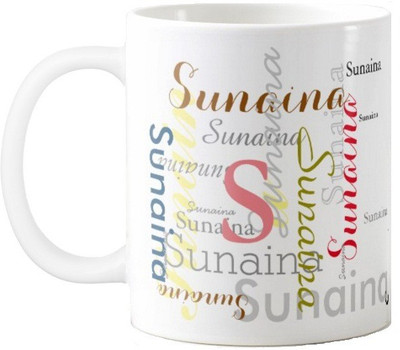 

Exoctic Silver Sunaina Ceramic Mug(330 ml), Multicolor