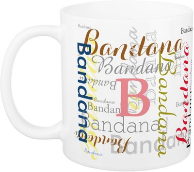 

Exoctic Silver Bandana Ceramic Mug(330 ml), Multicolor