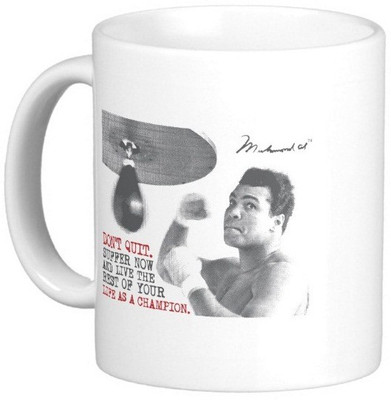 

Exoctic Silver Mohamad Ali Quotes 06 Ceramic Mug(300 ml), Multicolor