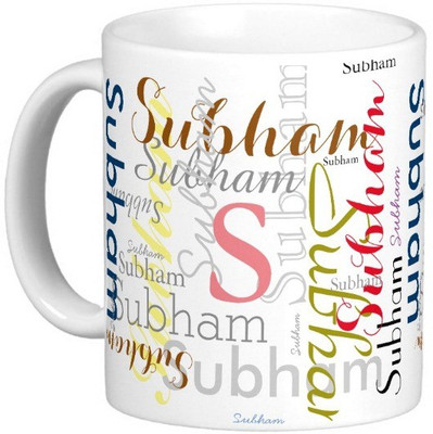 

Exoctic Silver SUBHAM X06 Ceramic Mug(330 ml), Multicolor